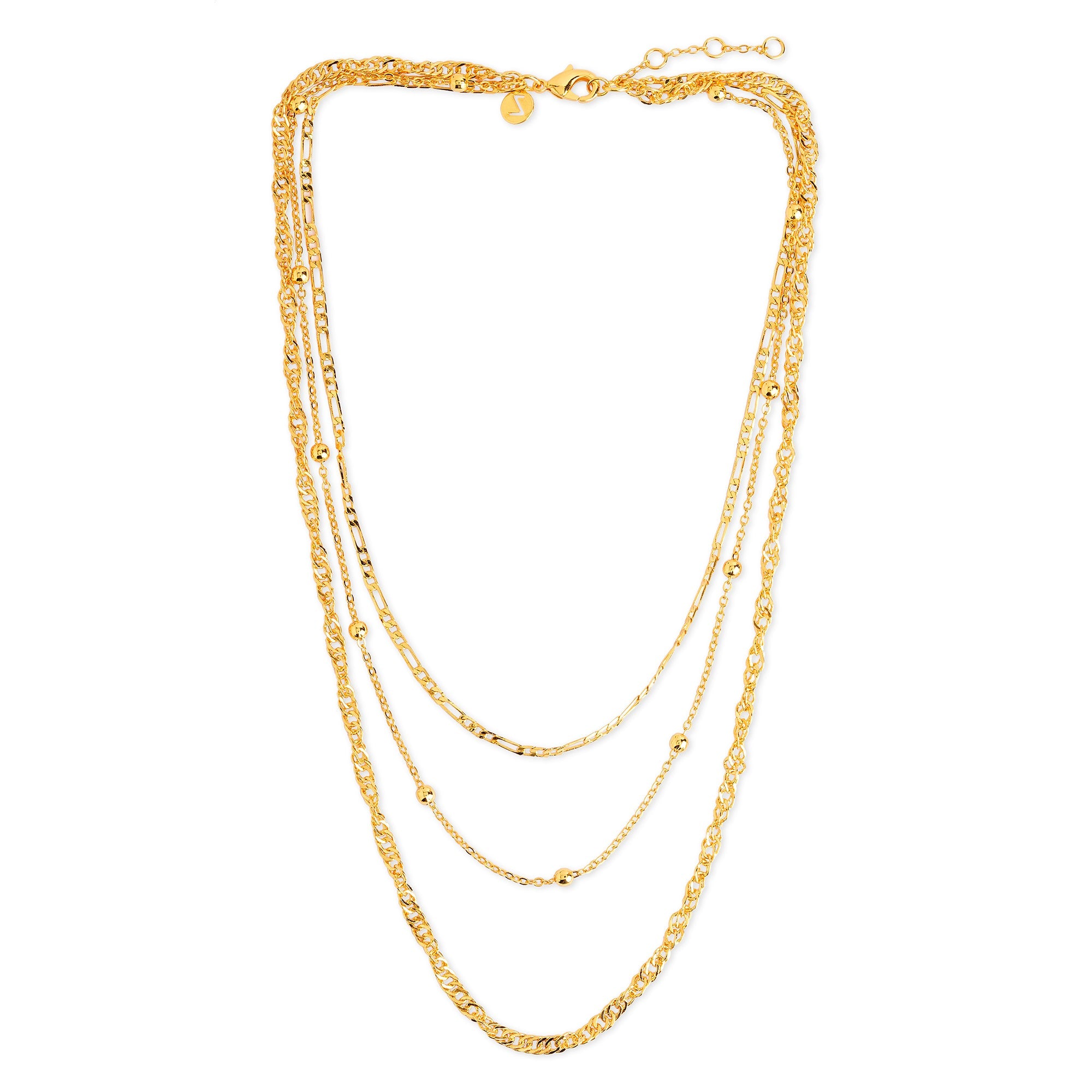 Monica Vinader 14ct Solid Gold Shimmer Chain Necklace, Gold at John Lewis &  Partners